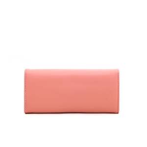 Púrpura P70866 Saffiano Cartera informal de cuero Estilo de negocios Cierre de botón Antirrobo Logotipo largo Hilo Poliéster Algodón PU - Product Image 1