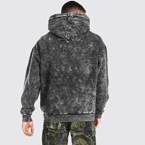 Sudadera con capucha desgastada de lavado ácido para hombre, novedad, última moda, algodón, peso pesado, sudaderas con capucha de lavado ácido para hombre, precio barato, venta al por mayor, nuevo diseño - Product Image 4