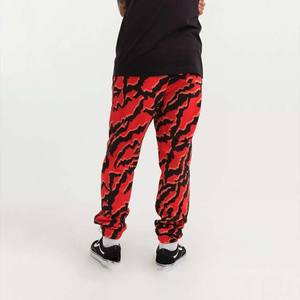 Pantalones informales para hombre más vendidos, ropa de calle de poliéster con estampado de logotipo personalizado, cintura media, recta, curva, rayas, técnica teñida lisa - Product Image 4