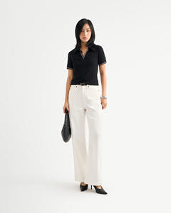 Top Corto de Verano para Mujer, de Alta Calidad, Ajustado, con Ribete en Contraste, Poliéster, Viscosa, Elastano, Transpirable, de Secado Rápido, Estilo Informal, Vietnam - Product Image 3