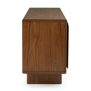 Aparador Moderno de Madera Maciza con Puertas Decorativas con Textura para Muebles de Almacenamiento de Sala de Estar - Product Image 5