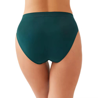 Braguitas de bikini de seda/algodón de tiro medio con botones para mujer, lencería suave y sexy, tejida, transpirable, tallas grandes, marca personalizada, patrón liso.