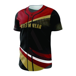 Custom <b>Size</b> Breathable <b>Plus</b> <b>Size</b> Adult Baseball Jersey 100% Polyester Anti-Bacterial Anti-UV Quick Dry OEM/ODM Service - Product Image 4