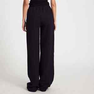 2025 nueva llegada de alta calidad con logotipo bordado personalizado pantalones de chándal holgados para mujer ropa informal de pierna recta Hip Hop lavado de primavera - Product Image 6