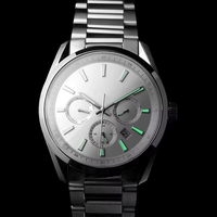 Reloj de acero inoxidable 316L con logotipo personalizado ODM OEM, automático, mecánico, Miyota 9120, multifunción, calendario de 24 horas, día y mes, 100M ATM