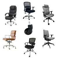 Roulette de chaise roulante personnalisée de 3 pouces en PU entièrement noire, moderne et légère, pour entrepôt scolaire, salon, salle de bain, salle de sport, cuisine