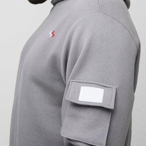 Ensemble de survêtement pour homme avec logo personnalisé, vêtements de sport, jogging, 2 pièces, survêtement, survêtement évasé, respirant, ensemble sweat-shirt et pantalon - Product Image 4