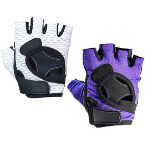 Gants de gymnastique respirants demi-doigt avec logo personnalisé Gants d'haltérophilie en cuir pour le sport - Product Image 3