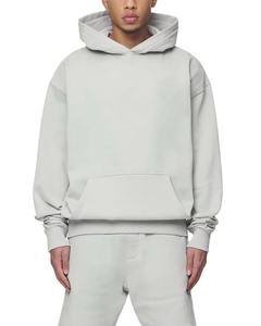 Conjunto de Pantalones Cortos para Hombre, Diseño Moderno, Lavado Ácido, Talla Grande, 100% Algodón, Transpirable, con Sudadera con Capucha y Pantalones Cortos - Product Image 2