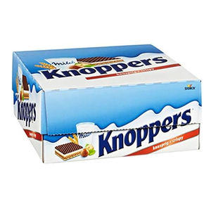 Knoppers NussRiegel Original, barres de 40g, en cartons de 24 unités, pour la vente en gros et au détail, clubs de vente en gros et chaînes de magasins. - Product Image 1