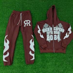 Survêtement unisexe d'hiver à capuche style vintage, imprimé personnalisé, délavé à l'acide, respirant, écologique, séchage rapide, décontracté, léger, coupe classique - Product Image 2