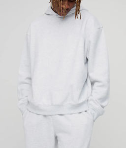 ¡Novedad de 2025! Sudadera holgada de gran tamaño con capucha y chándal holgado para correr, chándal de Color sólido con logotipo bordado personalizado - Product Image 2