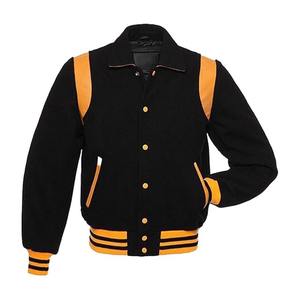 OEM al por mayor de encargo de los hombres de la calle de estilo Letterman Universidad de béisbol Varsity chaquetas de pie de la cadena de chenilla parche bordado - Product Image 1