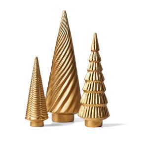 Proveedor al por mayor de latón árbol de Navidad decoraciones de mesa artículo decoración de Navidad oro decoración del hogar - Product Image 6