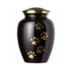 Modern Stylish Small Brass Cremation <b>Urn</b> Classic Design for <b>Pet</b> Ashes Wholesale Funeral Supplies Decorative <b>Urn</b> - Product Image 1