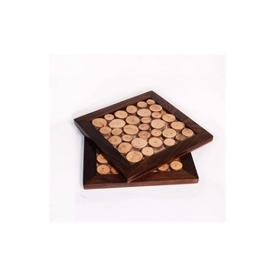 Sous-verres en bois de haute qualité pour hôtel restaurant maison sous-verre en bois pour surface de table faire en inde - Product Image 6