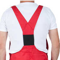 Babero y tirantes de color negro con múltiples bolsillos, suministro de fábrica, ropa de trabajo, pantalones de seguridad, monos de trabajo