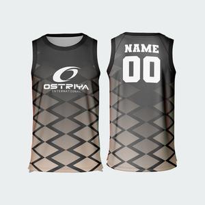 Maillot de basket-ball en polyester antibactérien sublimé, nouveau design 2026 avec techniques d'impression et découpe automatisée - Product Image 6