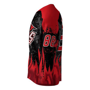 Maillot de hockey sur glace unisexe personnalisé de haute qualité, respirant, à séchage rapide, grande taille, avec logo personnalisé pour le hockey sur glace - Product Image 2