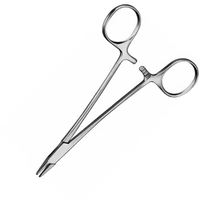 Baumgartner Manual 14cm soporte de aguja de acero inoxidable insertos de carburo de tungsteno base de instrumentos quirúrgicos dentados de alta calidad - Product Image 6