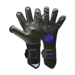 Guantes de Látex Premium con Diseño de Galaxia Negra y Logotipo Azul Impreso, Silicona Inyectada en la Palma, Parte Trasera 3D Transpirable y Ajustable para Exteriores - Product Image 1