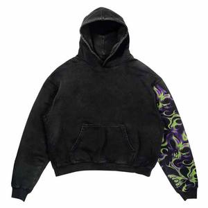 Sudaderas con capucha en blanco de alta calidad de peso pesado polar poliéster 100% algodón Sudadera con capucha personalizada Puff estampado Logo bordado sudadera - Product Image 2