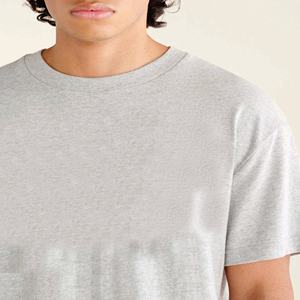 เสื้อยืดออกกำลังกายเล่นกีฬาสำหรับผู้ชายเสื้อยืดผ้าฝ้าย100% ระบายอากาศได้ดีมีขนาดจริง - Product Image 2