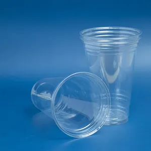 Competitive price PET plastic cup 14oz 16oz customized for Cold Drink Cup Bubble Tea Disposable Tien Duc supplier