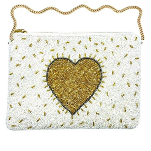 Cuteness Customizing Embroidery Palma Design Beaded <b>Mini</b> Zipper <b>Bag</b> With Handcraft Seed Bead And Elegant Style From India - Product Image 4