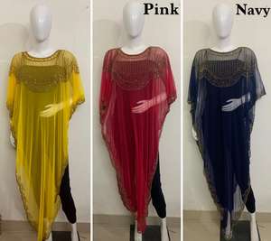 2025 Elegant Beaded <b>Poncho</b> Shrug for <b>Women</b> Free Size Straight Dress Slit Adult Style for Beach Party Work Vacation Wear - Product Image 6