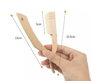 Rasoirs de barbier professionnels de haute qualité, lames droites en acier inoxydable tranchantes, manche en plastique, ciseaux à effiler à 28 dents - Product Image 1