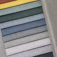 2477 afrique personnalisé 100% polyester lin tissu imperméable impression fil teint maison Textile matière première pour rembourrage tissé