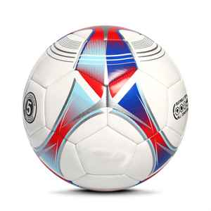 Official Size 5 TPU Soccer Ball | Machine Stitched Training <b>Football</b> | Lightweight Durable Nylon Wound Bladder <b>Air</b> Retention | - Product Image 5