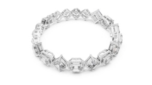 Pulsera de Lujo de Plata 925 para Mujer con Diamante de Corte Esmeralda Cultivado en Laboratorio con Certificación IGI, Regalo de Compromiso, Boda o Aniversario - Product Image 2