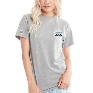 T-shirt à manches courtes logo personnalisé T-shirts en mélange unisexe - Product Image 5