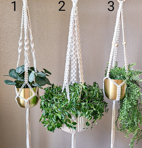 New Eco-Friendly Handmade Cotton Macrame Plant Hanger <b>Wall</b> <b>Hanging</b> <b>Baskets</b> Plants for Home Decor Plant Hanger with Wooden Ball - Product Image 1