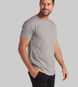 T-shirt de fitness actif coupe régulière 100% coton 180 grammes T-shirts de sport vierges sérigraphiés à motif solide - Product Image 2