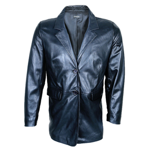 Chaqueta Bomber de Cuero Formal para Hombre, Mangas Completas, Ligera, Cálida para Invierno, 100% Algodón, Cierre de Cremallera, Ecológica, Doble Frente - Product Image 1