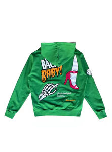 Streetwear sweats à capuche lavés à l'acide sérigraphie 100% coton 400 GSM Logo personnalisé en gros poids lourd épaule tombante sweats à capuche pour hommes - Product Image 4