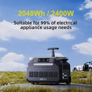 LiFePO4 Battery MPPT Pure Sine Wave 2400w 2048WH rechargeable portable electric power station <b>generator</b> portable power station - Product Image 2