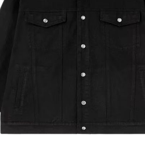 Chaqueta Vaquera Extra Grande Personalizada OEM para Hombre, Chaqueta de Moda Casual de Calle Retro Clásica de Alta Calidad Premium - Product Image 5