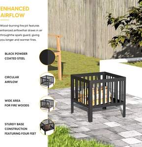 Modernas Braseras de Acero Resistente a Gas Natural, Portátiles para Uso Nocturno en Exteriores, hasta 9999 BTU, Personalizables, India - Product Image 5