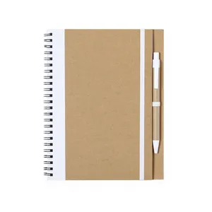 Quaderno Promozionale Sostenibile con Design a Tunnel Riciclato, Gadget Ecologici - Product Image 3