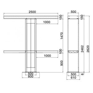 Meclube การสนับสนุนกรอบทวิภาคีสำหรับม้วนท่อ8ท่อผลิตภัณฑ์ชิ้นส่วนอุตสาหกรรม - Product Image 3