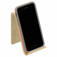 Soporte de teléfono móvil de madera Natural hecho a mano de gran venta, soporte de alta calidad para iPhone, iPad, Samsung, teléfono, tableta, placa, PC