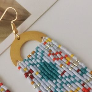 Bestone Personnalisable Motif Cocotier Forme Pendentif Perle Broderie Plage Vacances Verre Cristal Perles Au chalumeau - Product Image 5