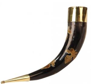 Corne à boire Viking polie de meilleure qualité Style animal incurvé décoratif pour la maison avec support - Product Image 2