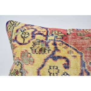 Oreiller Kantha en laine patchwork multicolore 16x36 pouces Technique tissée - Product Image 2