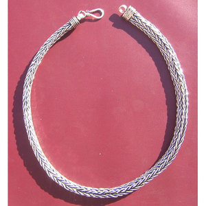Plain Silver Sweater <b>Chain</b> Necklace - Product Image 1
