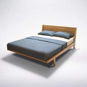 <b>Bed</b> <b>Frame</b> From Solid Teak Wood <b>Beds</b> Minimalist Design Raw Finish for Bedroom Furniture and Hotel Furniture - Product Image 1